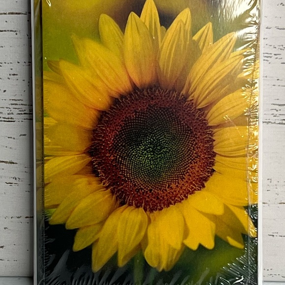 4/$14 8pk Hallmark Expressions Sunflower Note Cards Blank Inside NEW SEALED - Picture 5 of 5